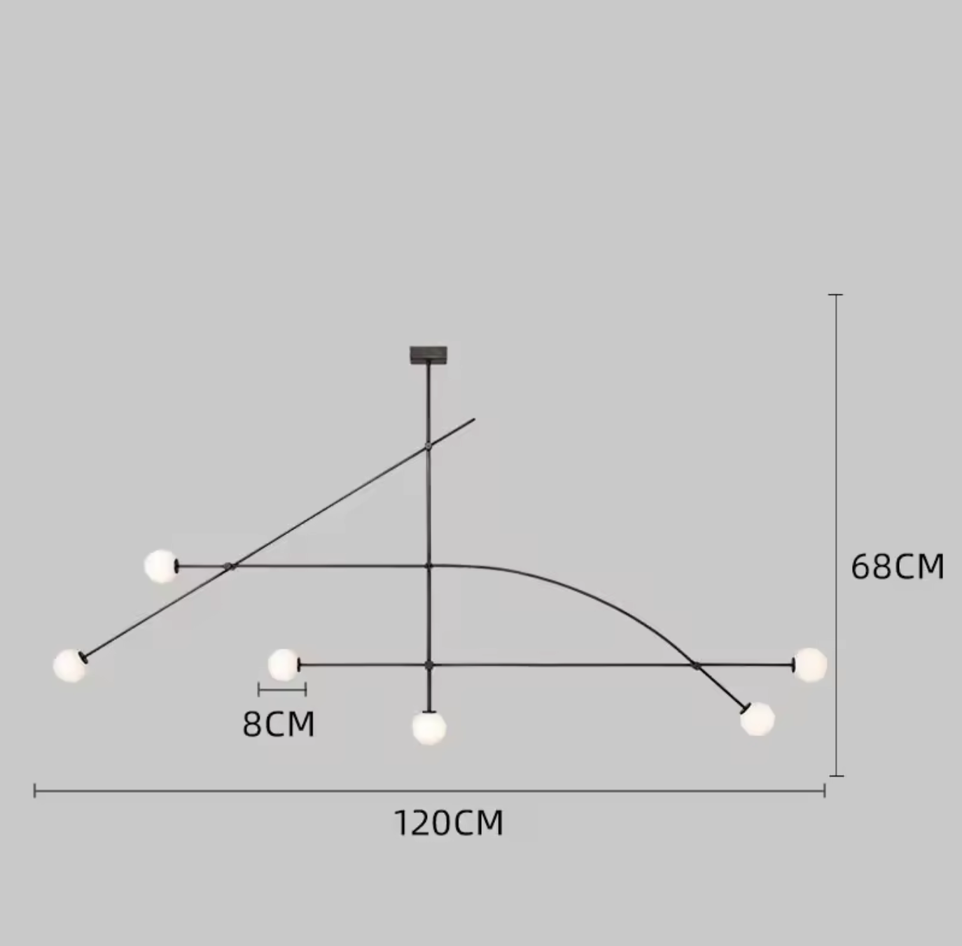 Modern Geometry LED Ceiling Chandelier Light