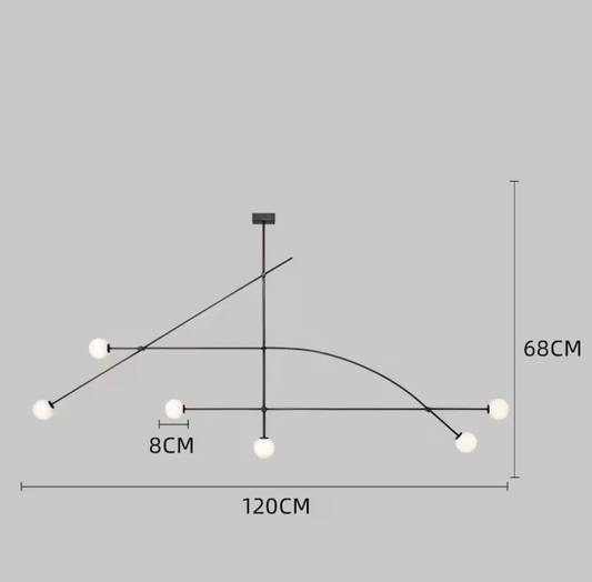 Modern Geometry LED Ceiling Chandelier Light