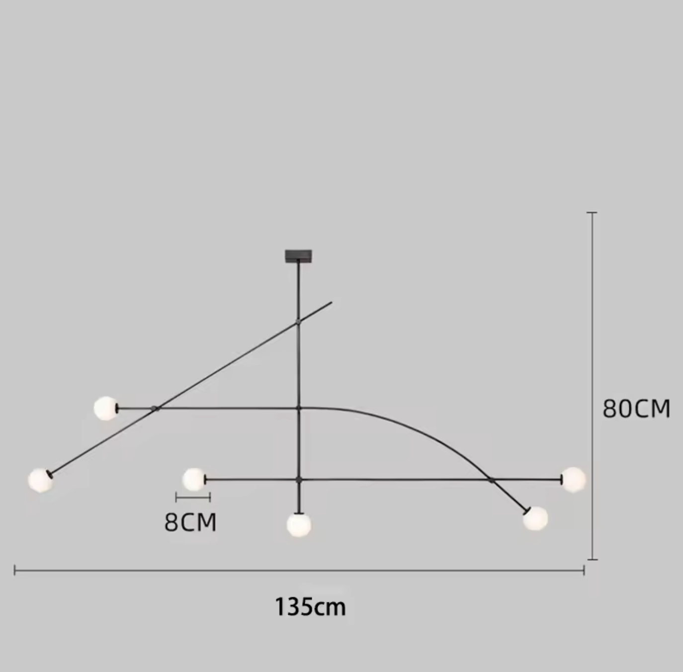 Modern Geometry LED Ceiling Chandelier Light