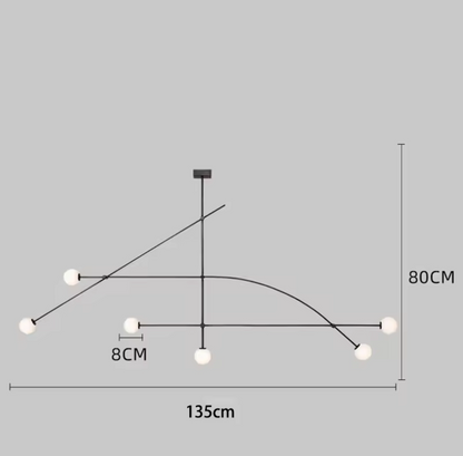 Modern Geometry LED Ceiling Chandelier Light