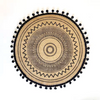 Handwoven Jute Table Mats with Mandala Fringe