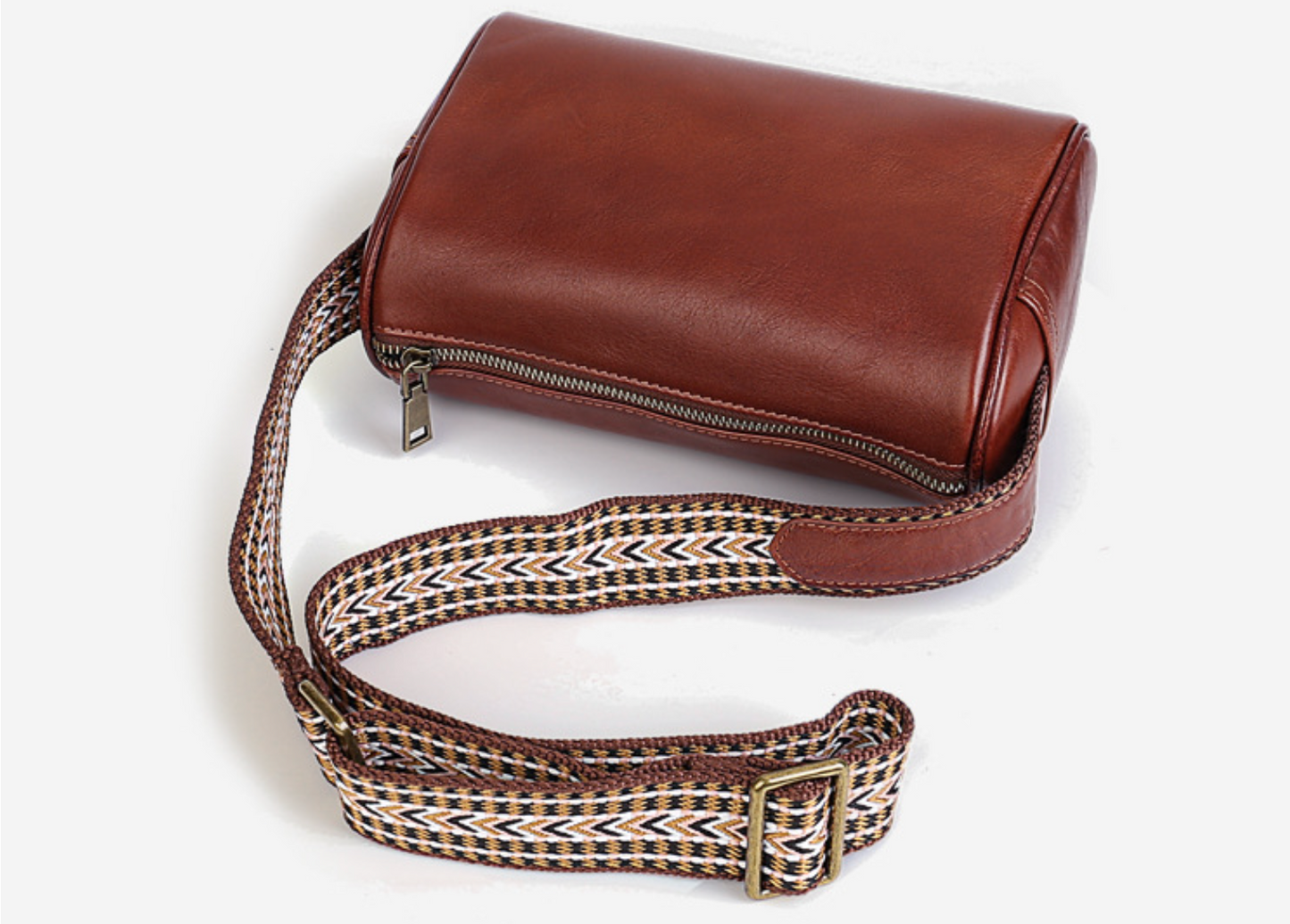 Women’s Genuine Leather Pillow Bag Crossbody Purse