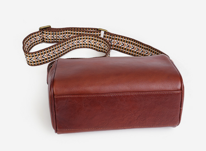 Women’s Genuine Leather Pillow Bag Crossbody Purse