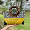 Retro Bamboo Woven Rattan Bag Summer Beach Tote