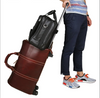 Genuine Leather Office Laptop Bag for Men with Trolley Sleeve