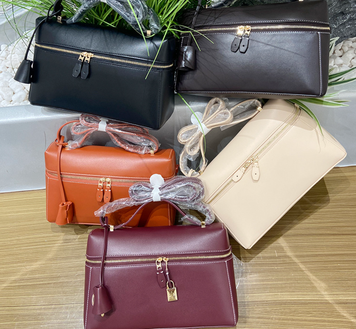 Genuine Leather Crossbody Box Purse for Women Box Purse