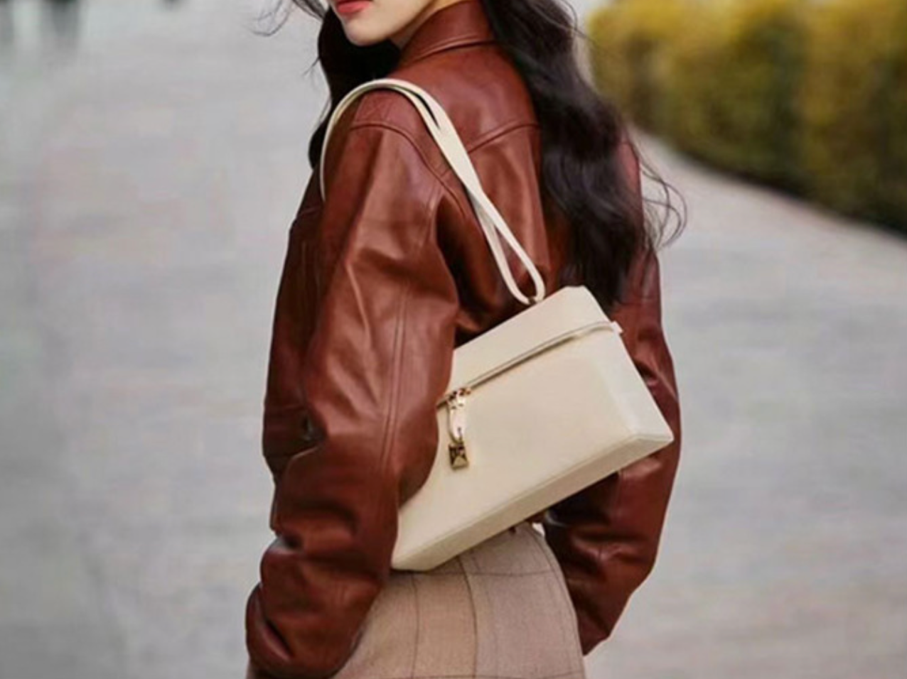Genuine Leather Crossbody Box Purse for Women Box Purse