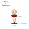 Nordic Design Colorful Glass Table Lamp LED for Bedroom