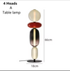 Nordic Design Colorful Glass Table Lamp LED for Bedroom