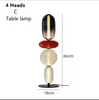 Nordic Design Colorful Glass Table Lamp LED for Bedroom