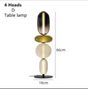 Nordic Design Colorful Glass Table Lamp LED for Bedroom
