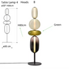 Nordic Design Colorful Glass Table Lamp LED for Bedroom