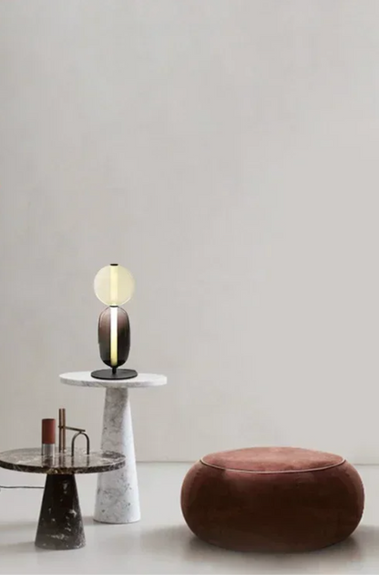 Nordic Design Colorful Glass Table Lamp LED for Bedroom