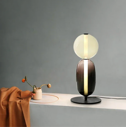 Nordic Design Colorful Glass Table Lamp LED for Bedroom