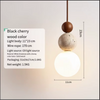 Cream Travertine Pendant Light Natural Stone and Wood