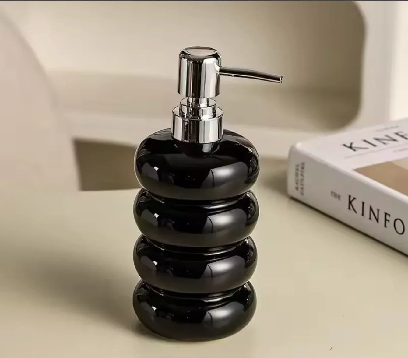 Ceramic Soap Dispenser for Bathroom Accessories Set 1