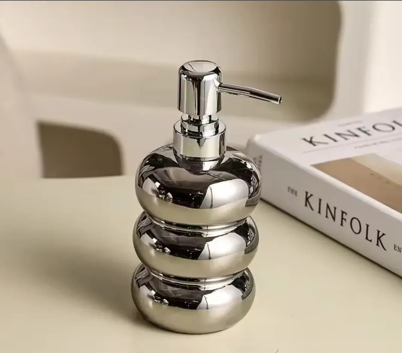 Ceramic Soap Dispenser for Bathroom Accessories Set 2