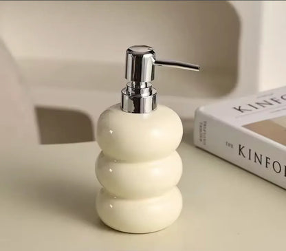 Ceramic Soap Dispenser for Bathroom Accessories Set 4