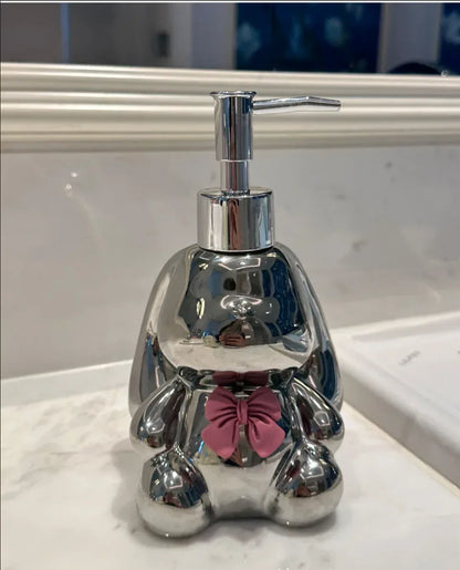 Ceramic Rabbit Soap Dispenser Bathroom Accessories