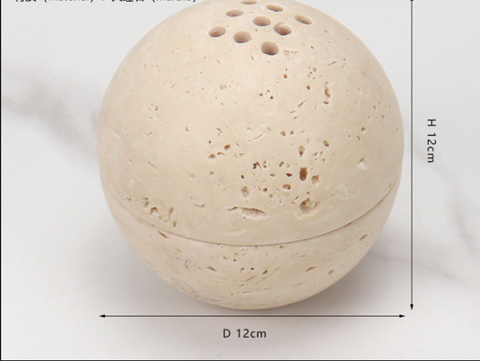Natural Marble Aromatherapy Burner Stone Incense & Fragrance Diffuser