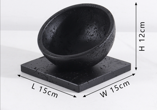 European Natural Marble Flower Pot Succulent Planter with Base