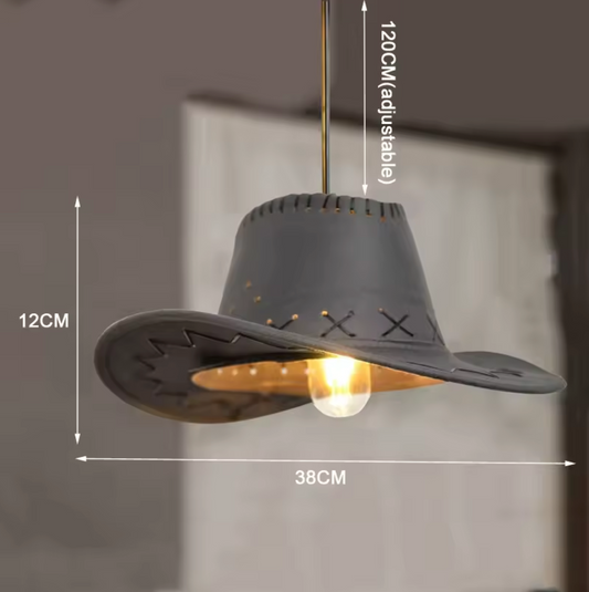 Creative Cowboy Hat Pendant Lamp Ceiling Chandelier