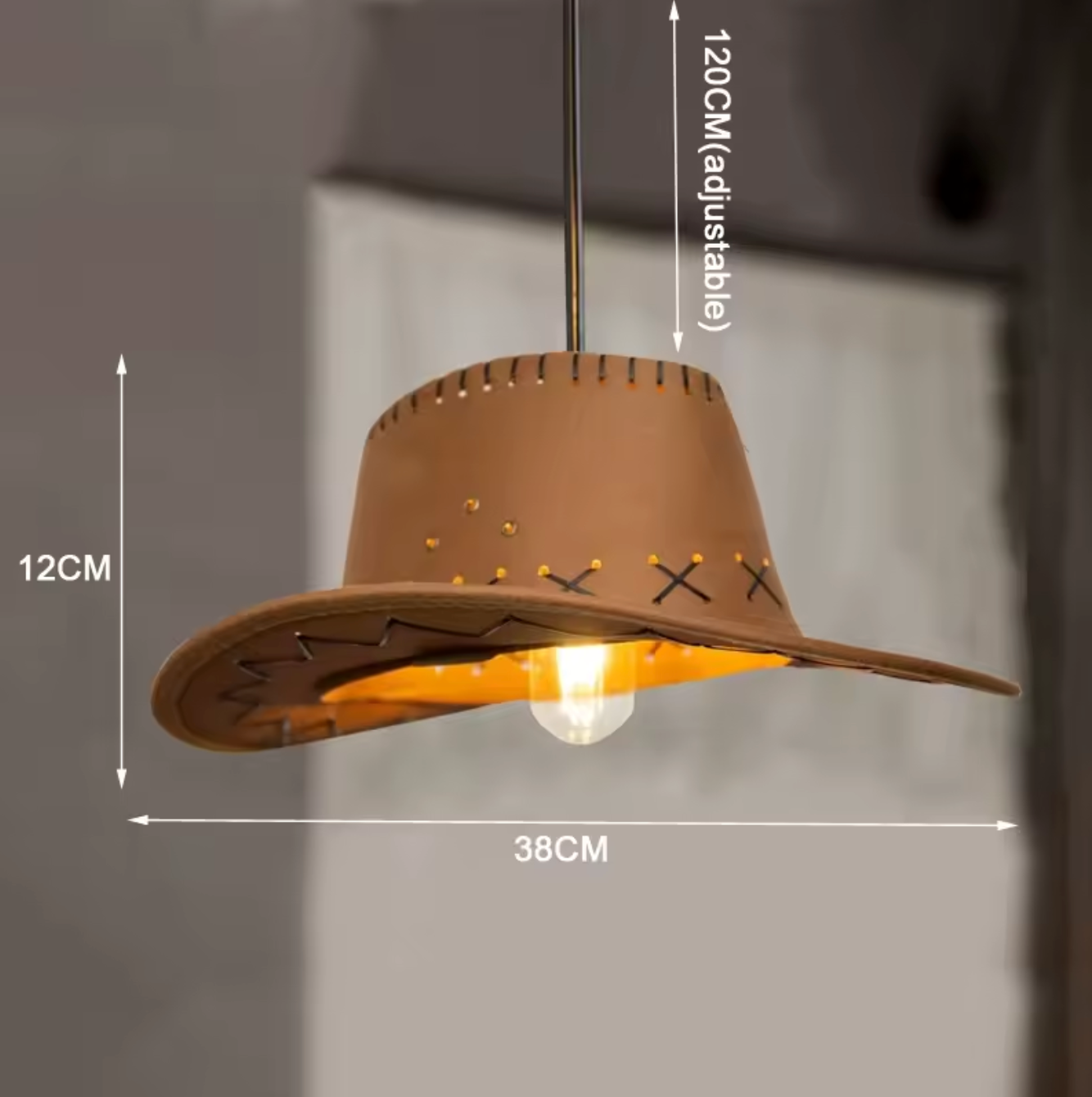 Creative Cowboy Hat Pendant Lamp Ceiling Chandelier