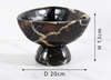 Nordic Marble Fruit Plate Bowl with Pedestal Base for Living Room Decor