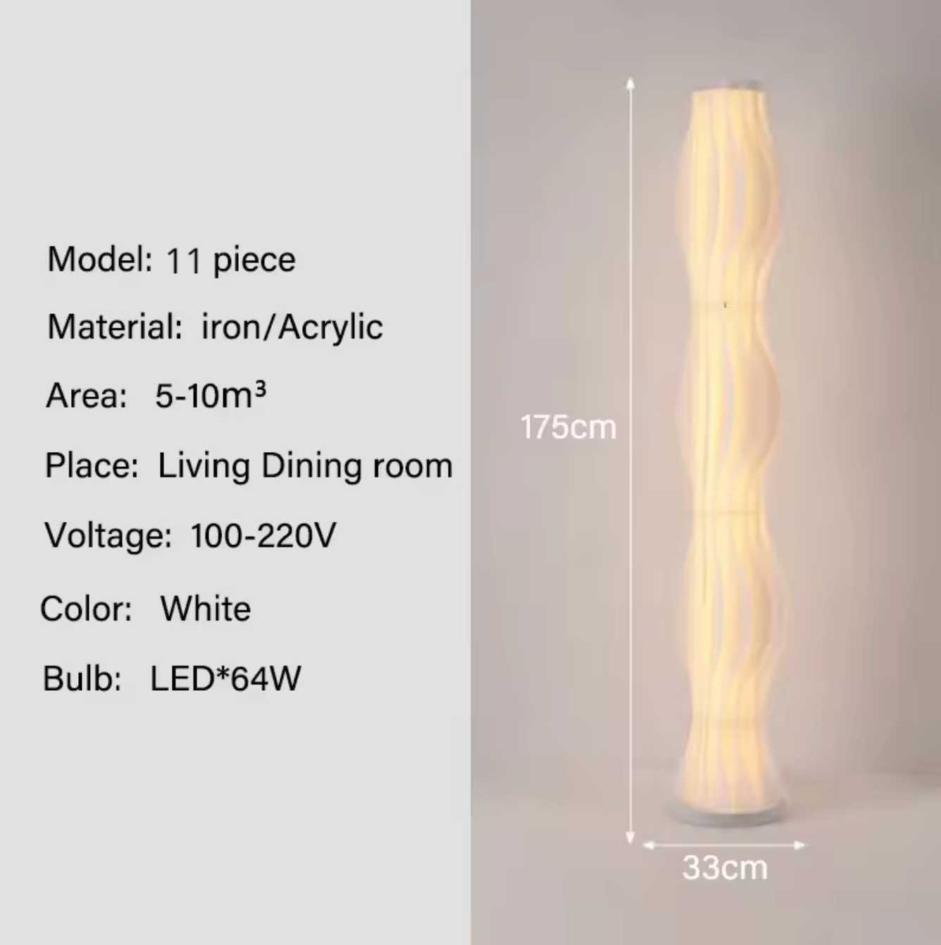 Modern Nordic LED Floor Lamp for Living Room and Bedroom