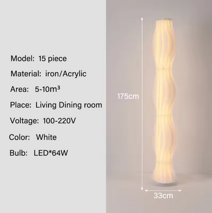 Modern Nordic LED Floor Lamp for Living Room and Bedroom