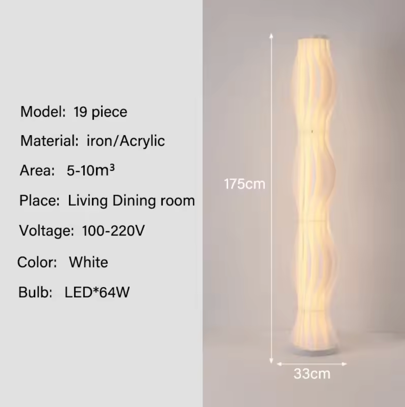 Modern Nordic LED Floor Lamp for Living Room and Bedroom