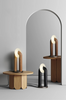 Vintage Solid Wood LED Table Lamp Dimmable Touch Control