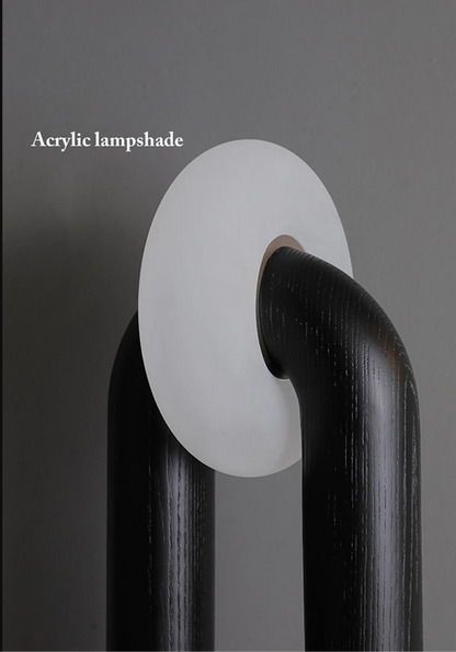 Vintage Solid Wood LED Table Lamp Dimmable Touch Control