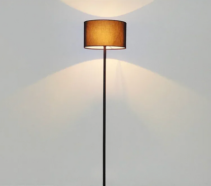 Modern Floor Lamp Nordic Metal Standing Lamp with Fabric Shade