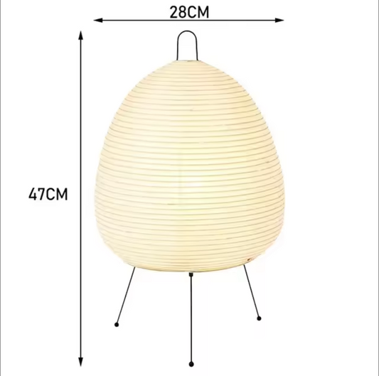 Modern Japanese Floor Lamp with Rice Paper Shade