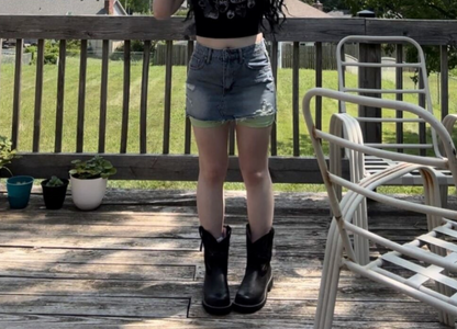 denim mini skirts for women