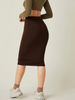 High Waist Below Knee Pencil Skirts