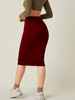 High Waist Below Knee Pencil Skirts