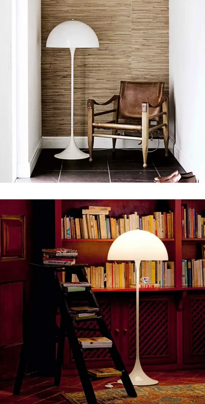 Nordic Mushroom Floor Lamp White Acrylic Danish Design
