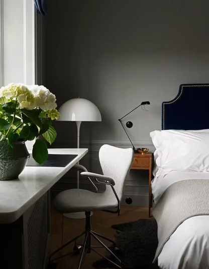 Nordic Mushroom Floor Lamp White Acrylic Danish Design