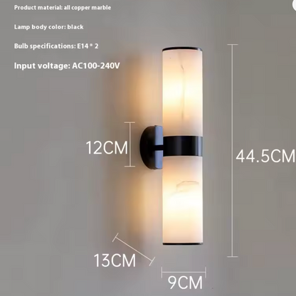 Marble Lamp Spanish Marble Solid Copper Wall Sconce