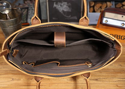 Men’s Genuine Leather Office Briefcase Bag