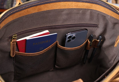Men’s Genuine Leather Office Briefcase Bag
