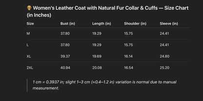Women’s Sheepskin Leather Coat with Fox Fur Collar And Sleeves