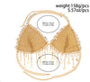 Gold Chainmail Festival Bra & Skirt Set