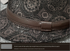 Leather jazz hat with hand-embossed design