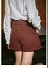 Ladies jacket woolen burgundy coat women