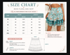 Mini skirt with teal floral ruffle tiers