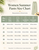 Women linen straight leg pants with cropped wide legs