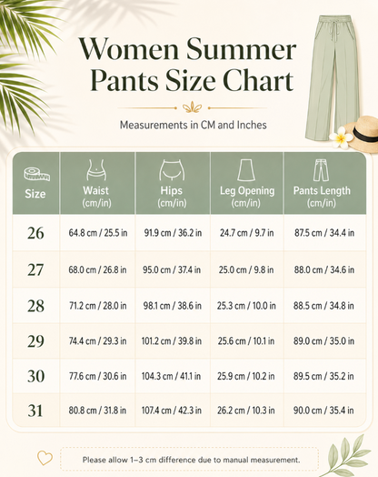 Women linen straight leg pants with cropped wide legs
